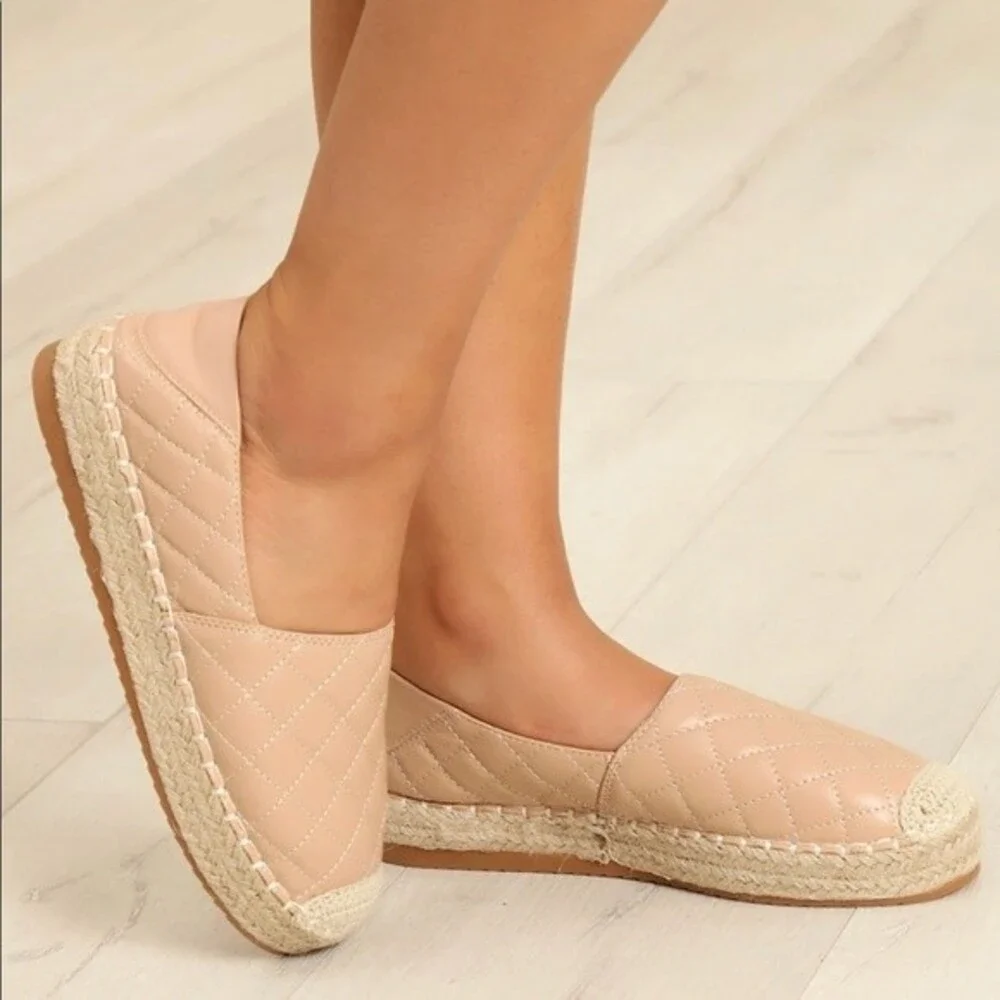 Fashion Nova Figure Me Out Nude Espadrilles